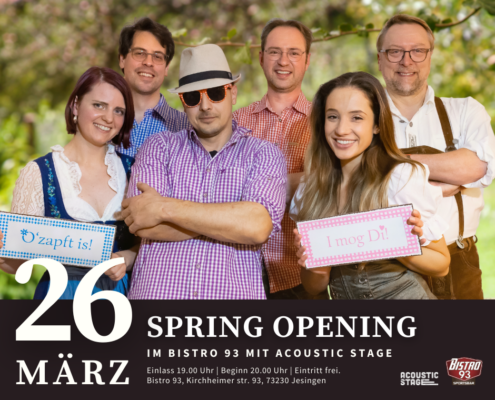 Spring Opening mit Acoustic Stage Beitragsbild